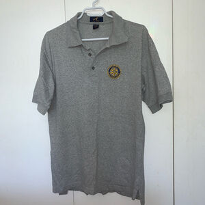 Men's Ash City Polo Shirt Size L Rotary Club